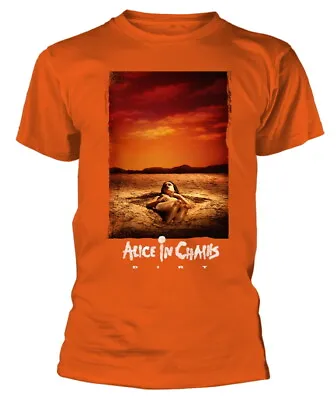 Buy Alice In Chains Dirt Album Text Orange T-Shirt NEW OFFICIAL • 17.79£
