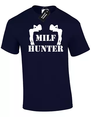 Buy Milf Hunter Mens T Shirt Tee Funny Rude Joke Novelty Design American Comedy Pie • 7.99£