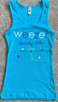 Buy WEEZER Vintage Beverly Hills Tank Top T-Shirt Junior Girls Medium NEW • 20.78£