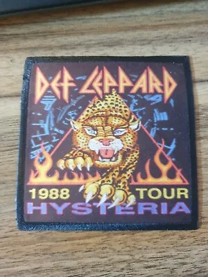 Buy Def Leppard Hysteria Tour 88 Heavy Metal Band Music Retro Sew Iron Patch • 5.99£