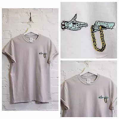 Buy Actual Fact Run The Jewels Embroidered Sand Hip Hop Tee T-shirt • 20£