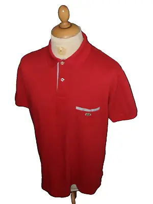 Buy Lacoste Classic Polo Pocket T'shirt Current Gen Fr6 Xl Us Designer Fantastic Red • 16.99£