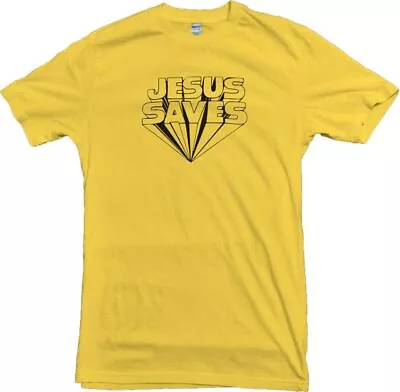 Buy Jesus Saves T-Shirt - Retro 70's Style, Keith Moon, Various Colours • 19.99£