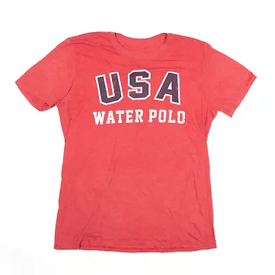Buy USA WATER POLO Mens T-Shirt Red USA Short Sleeve S • 8.99£