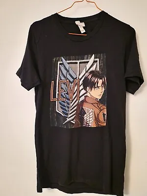 Buy Japanese Attack On Titan Manga Fantasy Anime Levi Tshirt Size S. • 13.99£