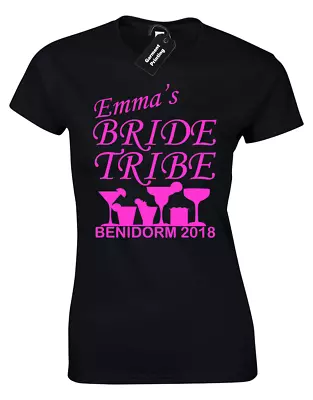Buy Ladies Hen Do T-shirts Bride Tribe Hen Party Personalised Funny Tops Trip (d-3) • 8.99£