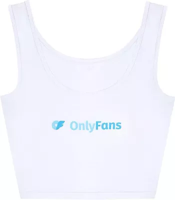 Buy Only Fans Classic Scoop Neck Crop Tank T Shirt  One Size Fits / 6 To 12 NEW • 9.99£