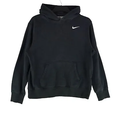 Buy Nike Girls Pullover Hoodie Logo Black 158-170cm Long Sleeve Hooded • 9.89£