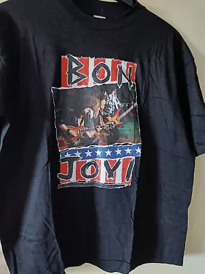 Buy Vintage Bon Jovi 1986 Concert Tour T Shirt Large • 29.99£