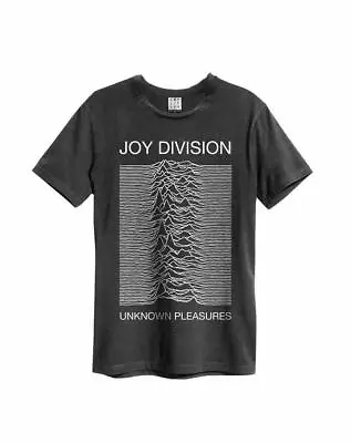 Buy Amplified Joy Division Unknown Pleasures Unisex Grey Cotton  T-Shirt • 22.95£