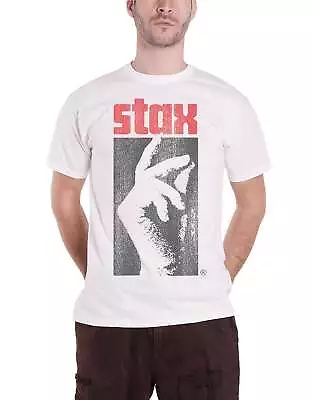 Buy Stax Records T Shirt Vintage Record Label Logo New Official Mens White • 16.95£