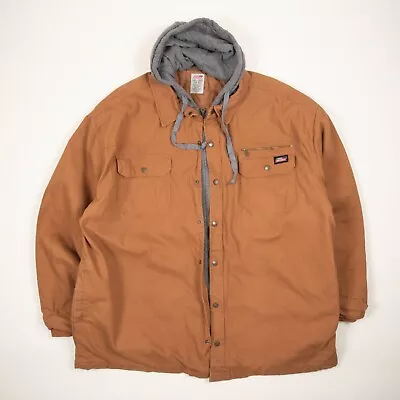 Buy Dickies Workwear Jacket Quilt Lined Overshirt Shacket Genuine Dickies 3322 • 29.99£