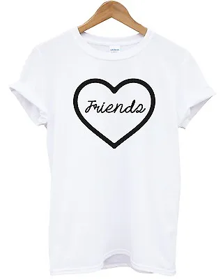 Buy Best Friends T Shirt Matching Best Forever Basic BMFL Tumblr Gilrs Women Top • 14.99£