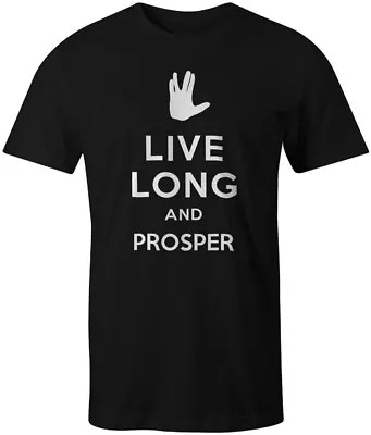 Buy Live Long And Prosper Tee T-Shirt Star Trek Spock Leonard Nimoy Keep Calm • 9.49£