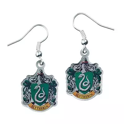 Buy Harry Potter - Harry Potter Silver Plated Earrings Slytherin - New Sil - J300z • 11.64£