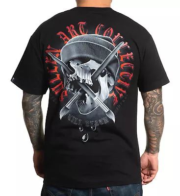 Buy Sullen Skull And Brushes Tattoo Artist Standard Black T Shirt UK M-3XL • 28.99£