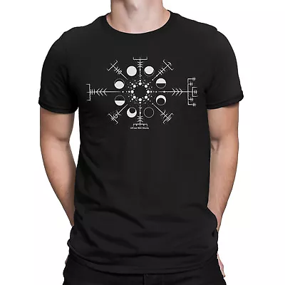 Buy Mens ORGANIC T-Shirt MOON PHASES II Space Science Astrology Solar System Novelty • 8.95£
