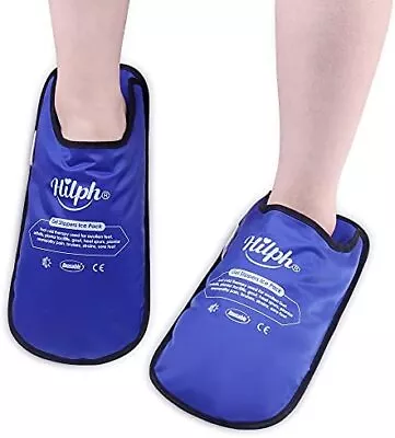 Buy Hilph®Foot Ice Packs, Cold Therapy Ice Slippers For Plantar Fasciitis, Cooling • 27.14£