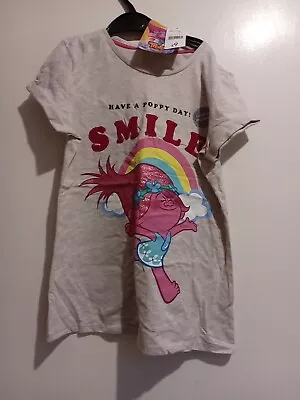 Buy Bnwt Girls Trolls Short Sleeved T-shirt Size 10-11years From George • 6£