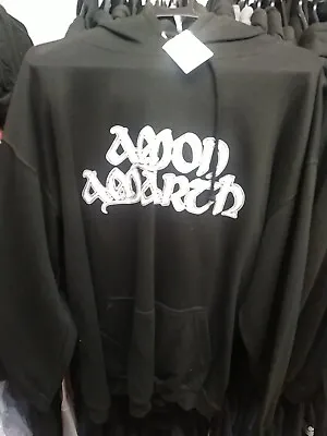 Buy Amon Amarth Crossed Axes Skull Grey Hoodie Hooded Sweatshirt XL Metal Death • 22£