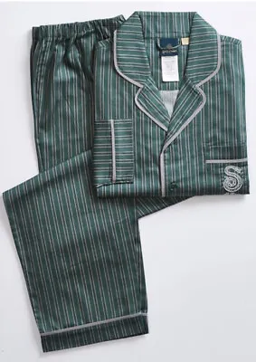 Buy HARRY POTTER Slytherin Pottery Barn Teen MEDIUM Pajamas Green Stripe • 59.11£