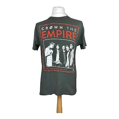 Buy Crown The Empire T-Shirt Size Medium Grey 2016 North American Tour • 15.99£