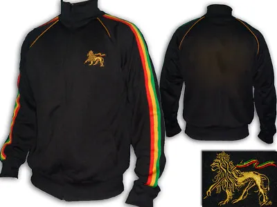 Buy Reggae Rasta Jacket With 3 Stripes Rasta Color And Lion Of Judah Enbroidery • 32.99£