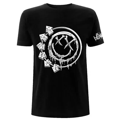 Buy Blink 182 T-Shirt Bones Smile Logo Rock Official New Black • 15.95£