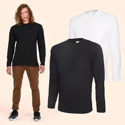 Buy Long Sleeve T-shirt By Uneek UC314 - Mens Unisex T Shirt - XS To 4XL Full Tshirt • 4.99£