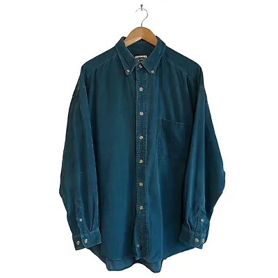 Buy Lee Casual Collection Men's Shirt Long Sleeve Plain Green Pocket Size XL • 17.95£