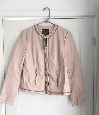 Buy Dorothy Perkins Pink Faux Leather Coat/jacket Size 10.  BNWT • 20£
