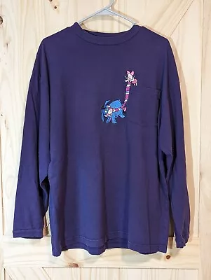 Buy Disney Store Embroidered Winnie The Pooh Eeyore Piglet Purple Shirt Women's XL  • 24.77£