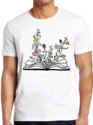 Buy Flowers Book Reading Funny Meme Gift Tee Gamer Cult Movie Vintage T Shirt M742 • 6.35£