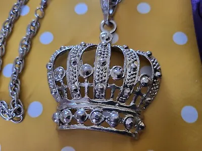 Buy Disney Couture Jeweller Jewelry Signature Crown Necklace • 9.99£