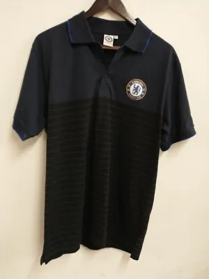 Buy CHELSEA FOOTBALL CLUB Mens Navy Blue Black T-Shirt UK XL CG F14 • 7.99£
