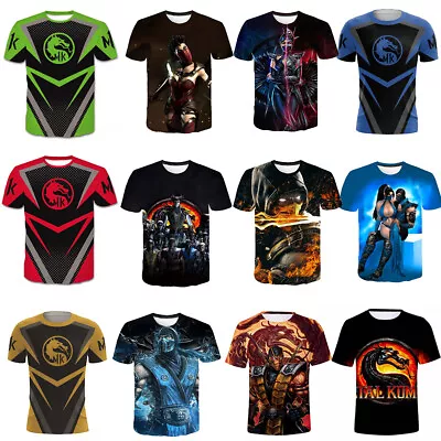 Buy Cosplay Mortal Kombat Liu Kang3D T-Shirts Adult Kids Sports Fitness Top Shirts • 9.60£