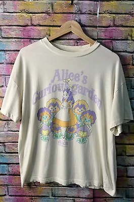Buy RARE H&M Divided Alice In Wonderland Curious Garden Print T-Shirt Size M • 18£