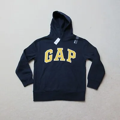 Buy Gap Hoodie Kids Medium Blue Spell Out Pullover Cotton Blend Jersey Casual NWT • 15.99£