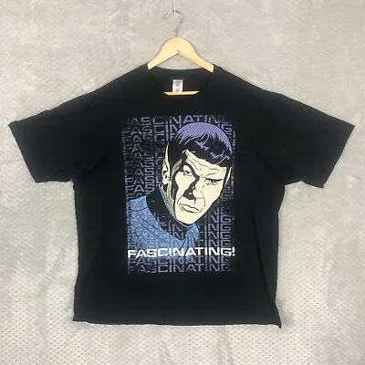 Buy Star Trek CBS Studios 2013 T Shirt Mens FASCINATING Spock Black 2XL XXL • 19.95£