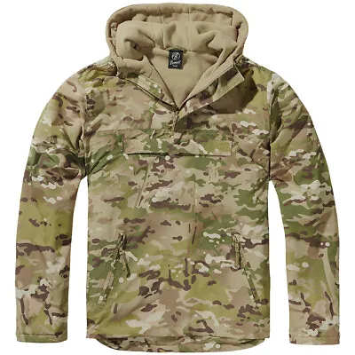 Buy Brandit Windbreaker Army Jacket Mens Camping Travel Hooded Hunting Tactical Camo • 57.95£
