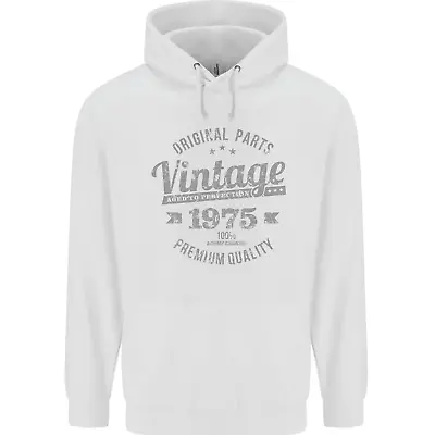 Buy Vintage Year 49th Birthday 1975 Mens 80% Cotton Hoodie • 19.99£
