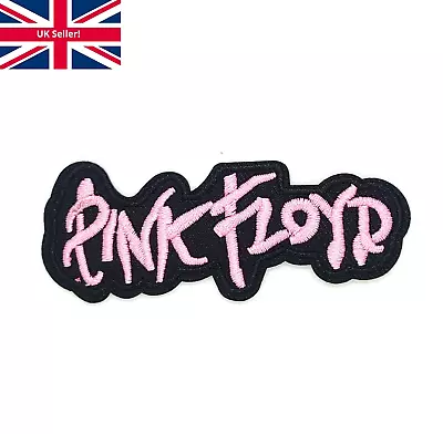 Buy Iron On PINK FLOYD Patch Embroidered Music Rock Band Logo Patches For Clothes UK • 2.75£