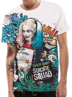 Buy SUICIDE SQUAD- HARLEY QUINN GRAFFlTI Official T Shirt Sublimation Mens Licensed • 19.95£