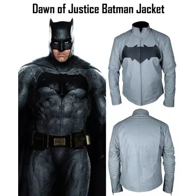 Buy Batman Motorbike Original Cowhide Leather Jacket With CE Approved Protections • 164.77£