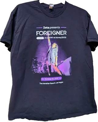 Buy Foreigner 2022 Band T-Shirt The Venetian Las Vegas Size XL Rock Retro • 35.99£