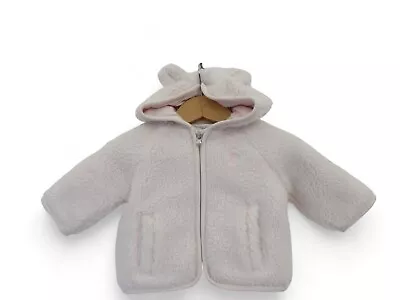 Buy Ralph Lauren Teddy Fleece Hoodies Jacket Baby Girls 3 Months Pink Full Zip   • 22.50£