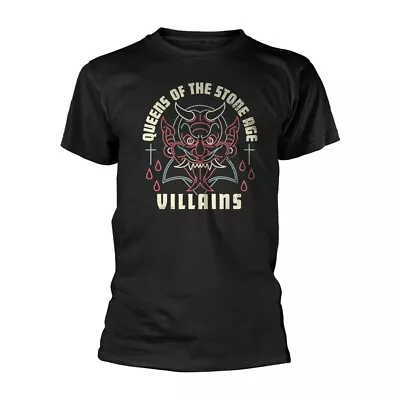 Buy QUEENS OF THE STONE AGE - VILLAINS BLACK T-Shirt Small • 19.11£