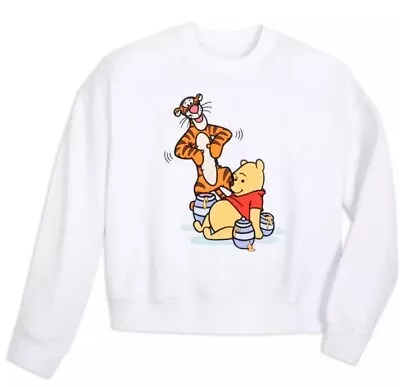 Buy Disney Winnie The Pooh Tigger Christmas Sweatshirt NWT Off White 1XL Sealed New • 43.43£