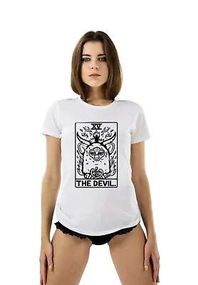 Buy The Devil Unisex T-shirt Furby Sinner Gothic Witchcraft Tshirt Occult Magic Tee • 12.95£