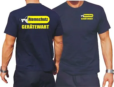 Buy T-shirt, Navy: Respirator, Both Sides • 30.14£